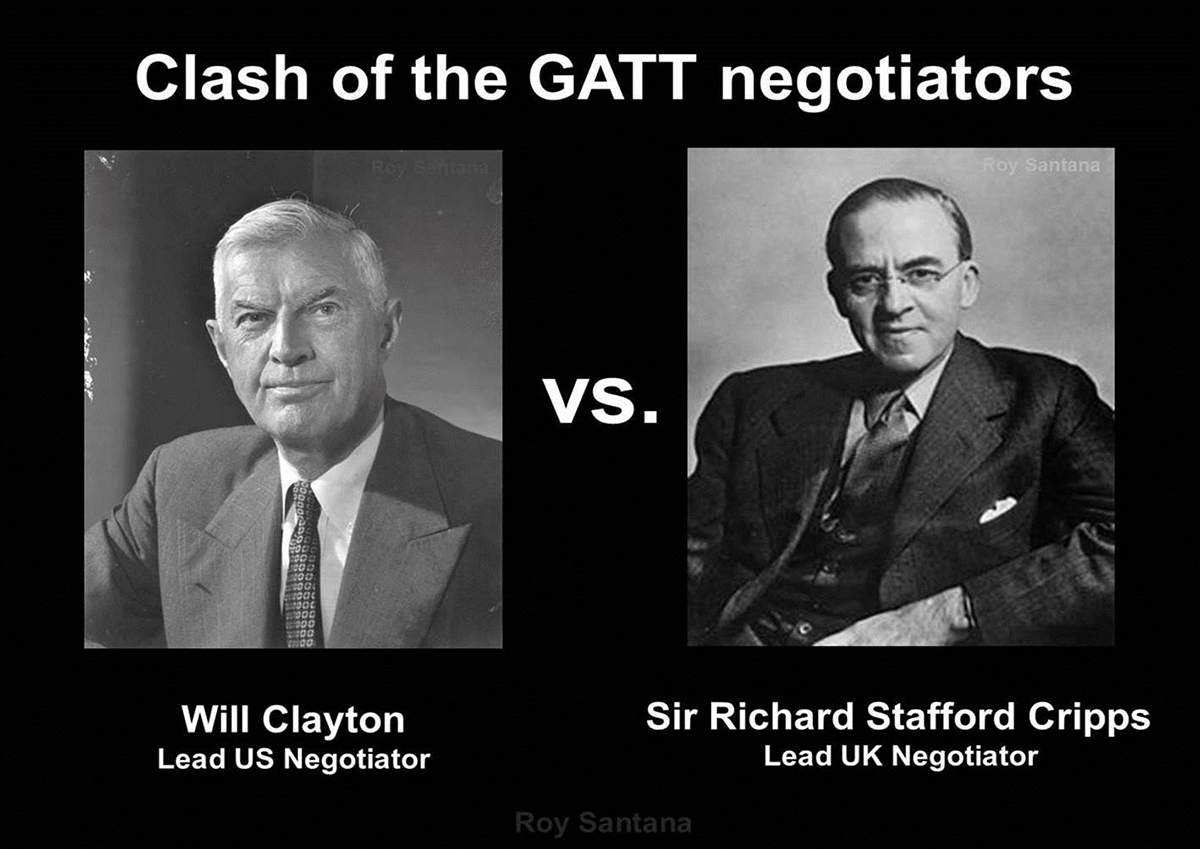 Enfrentamiento entre los negociadores del GATT 